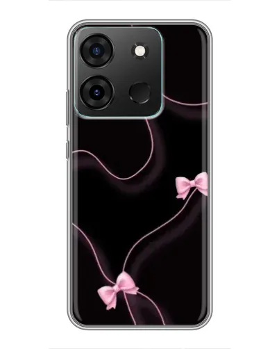 Чохол для Infinix Smart 7 з картинкою «Рожеві стрічки»