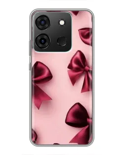 Чохол для Infinix Smart 7 з картинкою «Бордовий атлас»