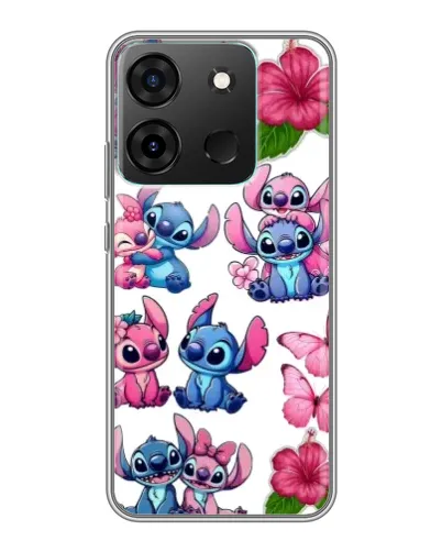 Чехол для Infinix Smart 7 с картинкой «Стикеры Stitch и Angel» Чехол для Infinix Smart 7 с картинкой «Стикеры Stitch и Angel»