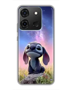 Чехол для Infinix Smart 7 с картинкой «Стич на рассвете»