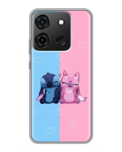Чехол для Infinix Smart 7 с картинкой «Stitch и Angel Love» Чехол для Infinix Smart 7 с картинкой «Stitch и Angel Love»