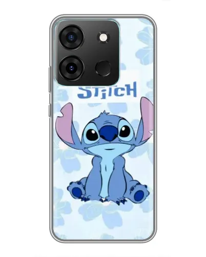 Чехол для Infinix Smart 7 с картинкой «Stitch среди цветов» Чехол для Infinix Smart 7 с картинкой «Stitch среди цветов»