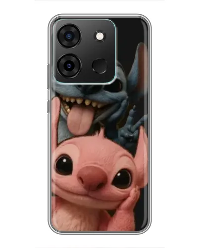 Чехол для Infinix Smart 7 с картинкой «Стич и Ангел» Чехол для Infinix Smart 7 с картинкой «Стич и Ангел»