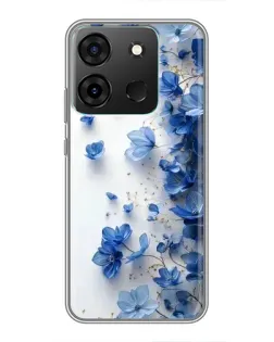 Чохол для Infinix Smart 7 з картинкою «Блакитний квітковий каскад» Чохол для Infinix Smart 7 з картинкою «Блакитний квітковий каскад»