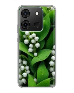 Чохол для Infinix Smart 7 з картинкою «Конвалії в зелені» Чохол для Infinix Smart 7 з картинкою «Конвалії в зелені»