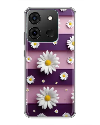 Чехол для Infinix Smart 7 с картинкой «Ромашки на фиолетовом» Чехол для Infinix Smart 7 с картинкой «Ромашки на фиолетовом»