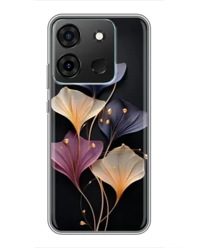 Чехол для Infinix Smart 7 с картинкой «Лиловые цветы грации» Чехол для Infinix Smart 7 с картинкой «Лиловые цветы грации»