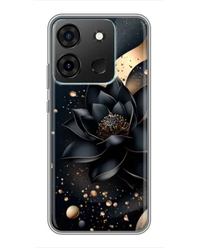 Чехол для Infinix Smart 7 с картинкой «Черный лотос» Чехол для Infinix Smart 7 с картинкой «Черный лотос»