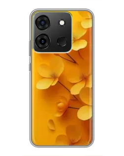Чохол для Infinix Smart 7 з картинкою «Золоті пелюстки» Чохол для Infinix Smart 7 з картинкою «Золоті пелюстки»