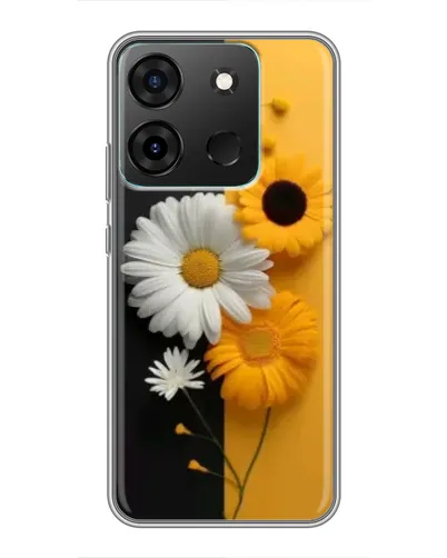 Чехол для Infinix Smart 7 с картинкой «Подсолнух и ромашка» Чехол для Infinix Smart 7 с картинкой «Подсолнух и ромашка»