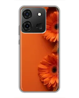 Чохол для Infinix Smart 7 з картинкою «Помаранчеві гербери» Чохол для Infinix Smart 7 з картинкою «Помаранчеві гербери»