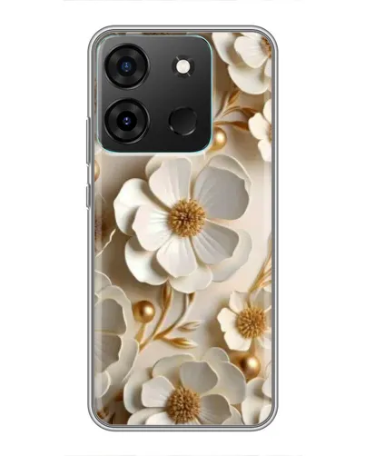 Чехол для Infinix Smart 7 с картинкой «Белие бумажние цвети» Чехол для Infinix Smart 7 с картинкой «Белие бумажние цвети»