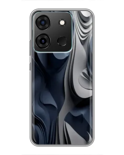 Чохол для Infinix Smart 7 з картинкою «Об'ємні сині складки» Чохол для Infinix Smart 7 з картинкою «Об'ємні сині складки»