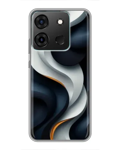 Чохол для Infinix Smart 7 з картинкою «Об'ємні чорно-білі стрічки» Чохол для Infinix Smart 7 з картинкою «Об'ємні чорно-білі стрічки»