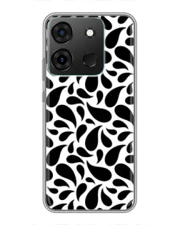 Чохол для Infinix Smart 7 з картинкою «Контрастні чорні краплі»