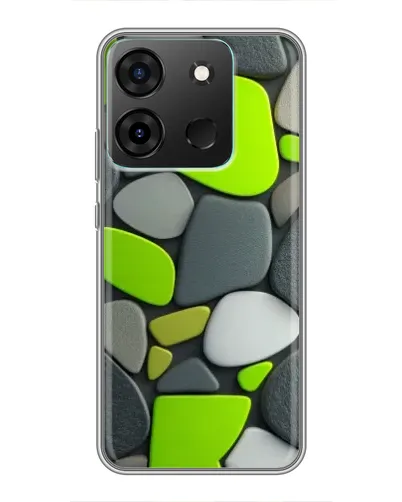 Чохол для Infinix Smart 7 з картинкою «Яскрава неонова галька» Чохол для Infinix Smart 7 з картинкою «Яскрава неонова галька»