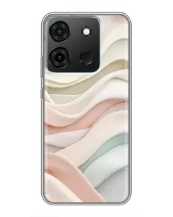 Чохол для Infinix Smart 7 з картинкою «Пастельні ніжні хвилі»