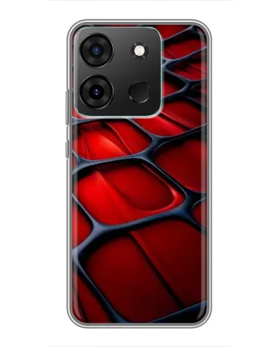 Чохол для Infinix Smart 7 з картинкою «Червона глянцева сітка» Чохол для Infinix Smart 7 з картинкою «Червона глянцева сітка»