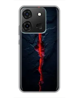 Чохол для Infinix Smart 7 з картинкою «Червона лавова тріщина»