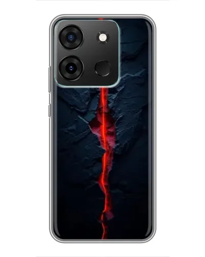 Чохол для Infinix Smart 7 з картинкою «Червона лавова тріщина» Чохол для Infinix Smart 7 з картинкою «Червона лавова тріщина»
