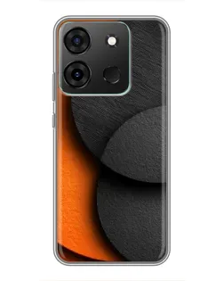 Чохол для Infinix Smart 7 з картинкою «Геометрія помаранчевих кіл»