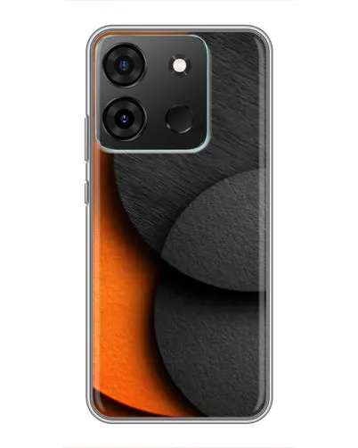 Чохол для Infinix Smart 7 з картинкою «Геометрія помаранчевих кіл» Чохол для Infinix Smart 7 з картинкою «Геометрія помаранчевих кіл»