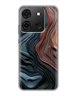 Чохол для Infinix Smart 7 з картинкою «Кольорові хвилі каньйону»