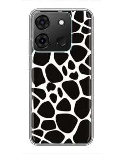 Чохол для Infinix Smart 7 з картинкою «Чорно-білий жираф»