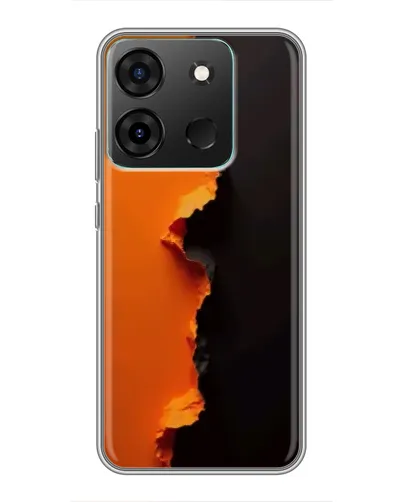 Чохол для Infinix Smart 7 з картинкою «Помаранчевий розлом» Чохол для Infinix Smart 7 з картинкою «Помаранчевий розлом»