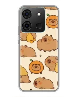 Чохол для Infinix Smart 7 з картинкою «Капібари з апельсинами» Чохол для Infinix Smart 7 з картинкою «Капібари з апельсинами»