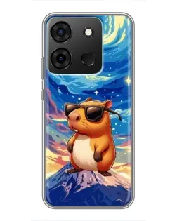 Чохол для Infinix Smart 7 з картинкою «Капібара Ван Гога»