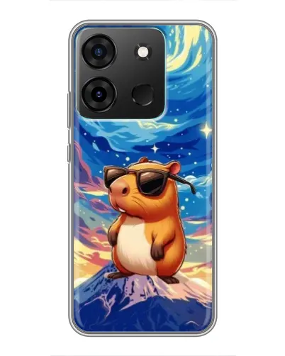 Чохол для Infinix Smart 7 з картинкою «Капібара Ван Гога»