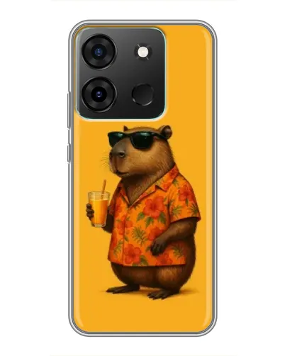 Чохол для Infinix Smart 7 з картинкою «Капібара на відпочинку»