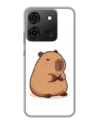 Чохол для Infinix Smart 7 з картинкою «Товстенька капібара»