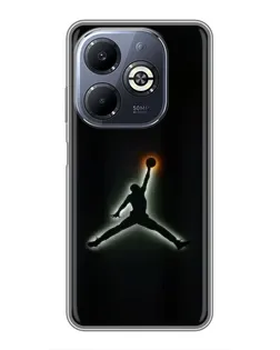 Чехол для Infinix Smart 8 Plus с картинкой «Jordan Gradient Logo» Чехол для Infinix Smart 8 Plus с картинкой «Jordan Gradient Logo»