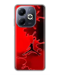 Чехол для Infinix Smart 8 Plus с картинкой «Jordan Red Smoke»