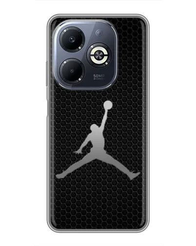 Чехол для Infinix Smart 8 Plus с картинкой «Jordan Dark Carbon»