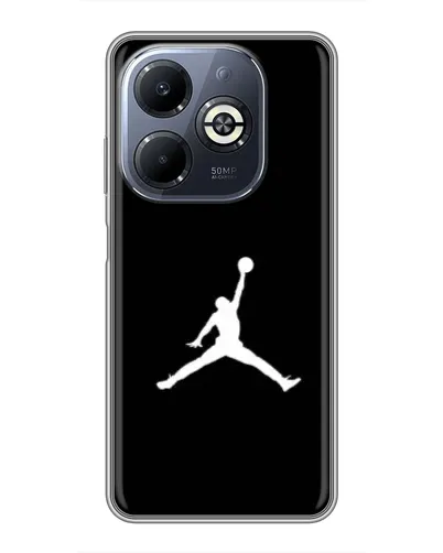 Чехол для Infinix Smart 8 Plus с картинкой «Jordan Silhouette»