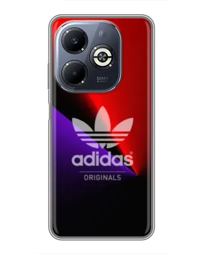 Чехол для Infinix Smart 8 Plus с картинкой «Adidas Red Neon»