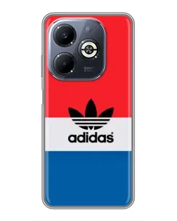 Чехол для Infinix Smart 8 Plus с картинкой «Ретро блоки Adidas»