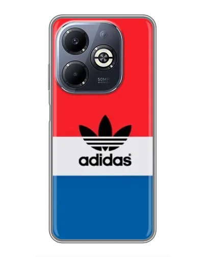 Чехол для Infinix Smart 8 Plus с картинкой «Ретро блоки Adidas»
