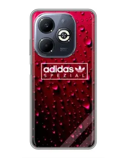 Чехол для Infinix Smart 8 Plus с картинкой «Adidas Gold Marble»