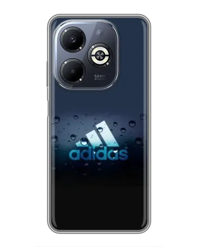 Чехол для Infinix Smart 8 Plus с картинкой «Adidas Water Drops»