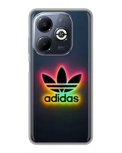 Чехол для Infinix Smart 8 Plus с картинкой «Неоновый Adidas»
