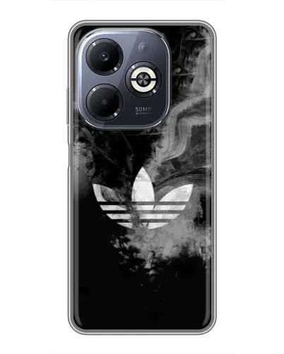 Чехол для Infinix Smart 8 Plus с картинкой «Абстрактный дым Adidas»
