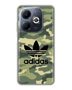 Чехол для Infinix Smart 8 Plus с картинкой «Милитари стиль Adidas»