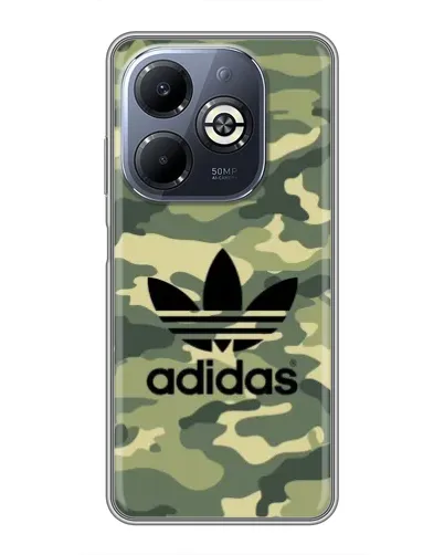 Чехол для Infinix Smart 8 Plus с картинкой «Милитари стиль Adidas»