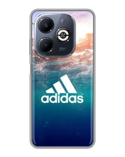 Чехол для Infinix Smart 8 Plus с картинкой «Океанская глубина адидас»
