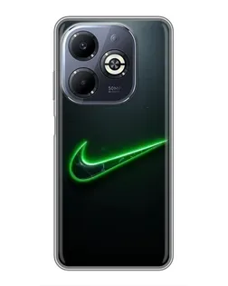 Чехол для Infinix Smart 8 Plus с картинкой «Неоновый контур Nike» Чехол для Infinix Smart 8 Plus с картинкой «Неоновый контур Nike»