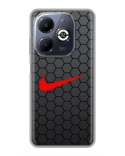 Чехол для Infinix Smart 8 Plus с картинкой «Nike — карбоновая сетка» Чехол для Infinix Smart 8 Plus с картинкой «Nike — карбоновая сетка»